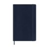 Moleskine large 18 mois agenda semainier 2025/2026 à couverture souple (ANGL) - bleu saphir 262543 - 1