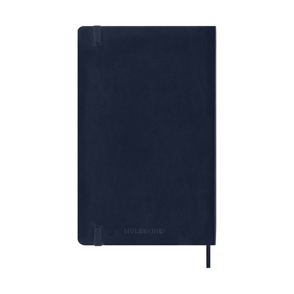 Moleskine large 18 mois agenda semainier 2025/2026 à couverture souple (ANGL) - bleu saphir 262543 - 3