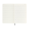 Moleskine large 18 mois agenda semainier 2025/2026 à couverture souple (ANGL) - noir 262540 - 4