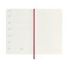 Moleskine large 18 mois agenda semainier 2025/2026 à couverture souple (ANGL) - rouge écarlate 262542 - 5
