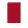 Moleskine large 18 mois agenda semainier 2025/2026 à couverture souple (ANGL) - rouge écarlate 262542 - 3
