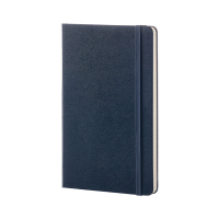 Moleskine large carnet ligné couverture rigide - bleu 313077