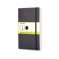 Moleskine large carnet vierge couverture souple - noir 313060