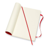 Moleskine large carnet vierge couverture souple - rouge 313062 - 3