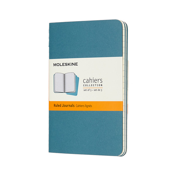 Moleskine pocket cahier ligné (3 pièces) - bleu 313094 - 1
