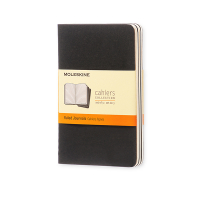 Moleskine pocket cahier ligné (3 pièces) - noir 313093