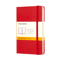 Moleskine pocket carnet ligné couverture rigide - rouge 313069