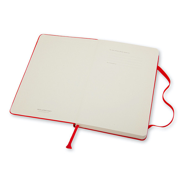 Moleskine pocket carnet ligné couverture rigide - rouge 313069 - 2