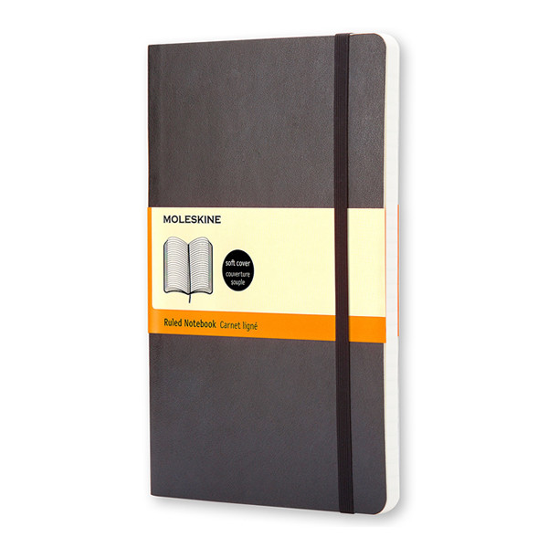 Moleskine pocket carnet ligné couverture souple - noir 313068 - 1
