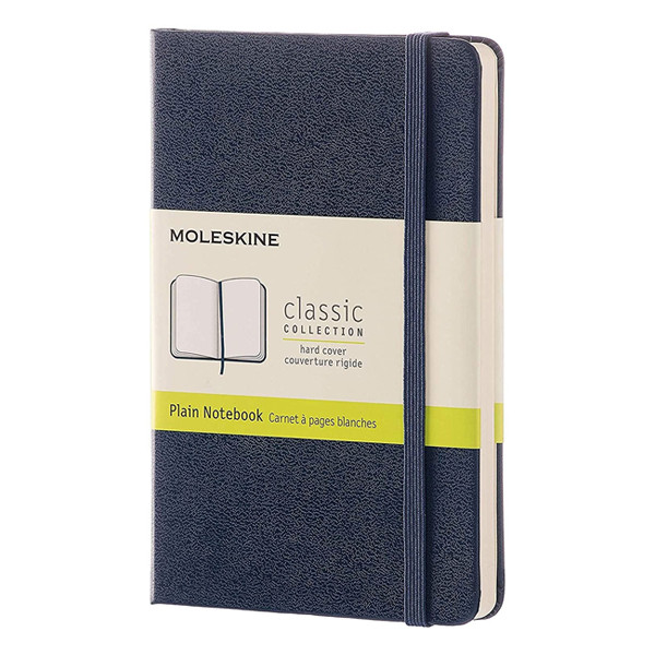 Moleskine pocket carnet vierge couverture rigide - bleu 313057 - 1