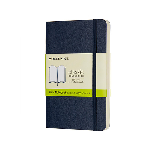 Moleskine pocket carnet vierge couverture souple - bleu 313058 - 1