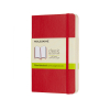 Moleskine pocket carnet vierge couverture souple - rouge 313056 - 1