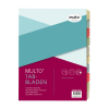 Multo Economy intercalaires colorés en carton A4 avec 10 onglets (23 trous) 205699 - 1