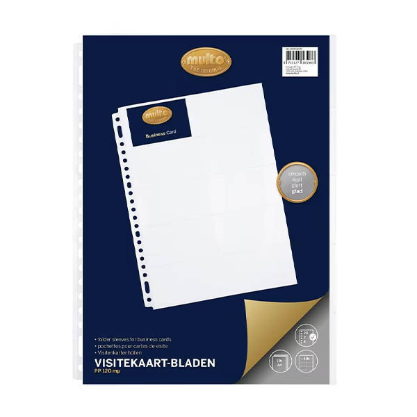 Multo pochette transparente A4 pour cartes de visite (10 pièces) 234662 - 1