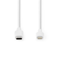 Nedis Lightning câble de charge USB-C (1 mètre) - blanc K010214040