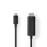 Nedis câble USB-C vers HDMI (1 mètre) - noir K010214215