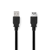 Nedis câble rallonge USB (1 mètre) - noir N010210000