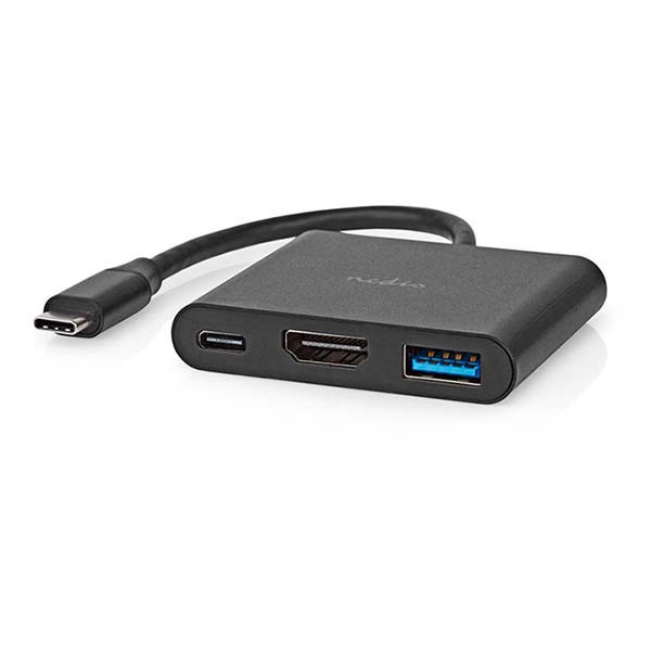 Nedis station d'accueil USB-C, USB-A, HDMI (0,1 mètre) - noir K010214335 - 4