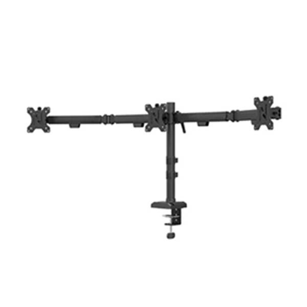 Neomounts Nero Quick Fix bras d'écran pour 3 moniteurs (avec pince et passe-câble) - noir 204017 - 2