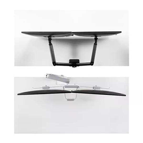 Neomounts Next Core bras d'écran à ressort à gaz pour 2 moniteurs (avec pince et passe-câble) - blanc 204023 - 5