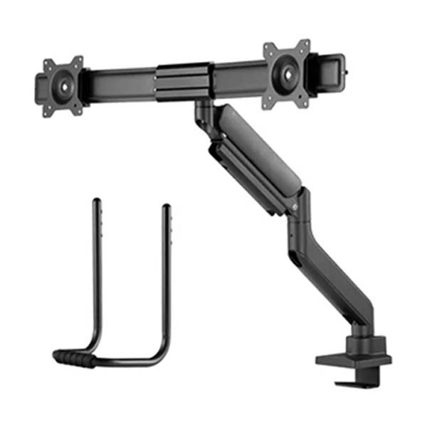 Neomounts Next Core bras d'écran à ressort à gaz pour 2 moniteurs (avec pince et passe-câble) - noir 204022 - 3