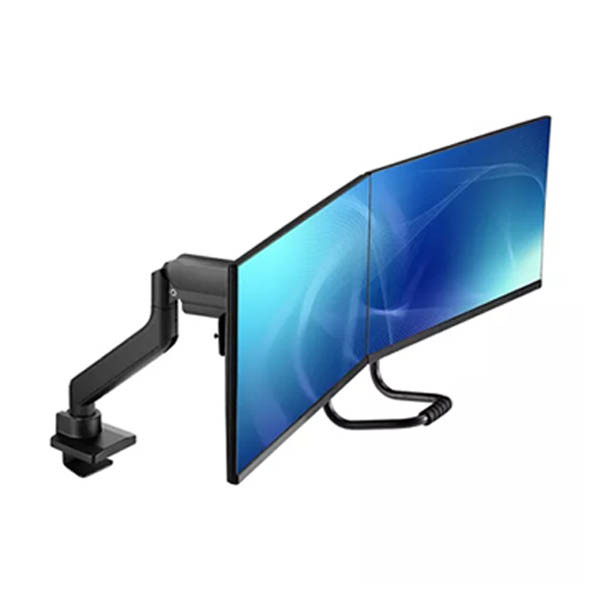 Neomounts Next Core bras d'écran à ressort à gaz pour 2 moniteurs (avec pince et passe-câble) - noir 204022 - 6