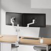 Neomounts Next Lite bras d'écran compact pour 2 moniteurs (avec pince et passe-câbles) - blanc 204014 - 10
