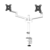 Neomounts Next Lite bras d'écran compact pour 2 moniteurs (avec pince et passe-câbles) - blanc 204014 - 3