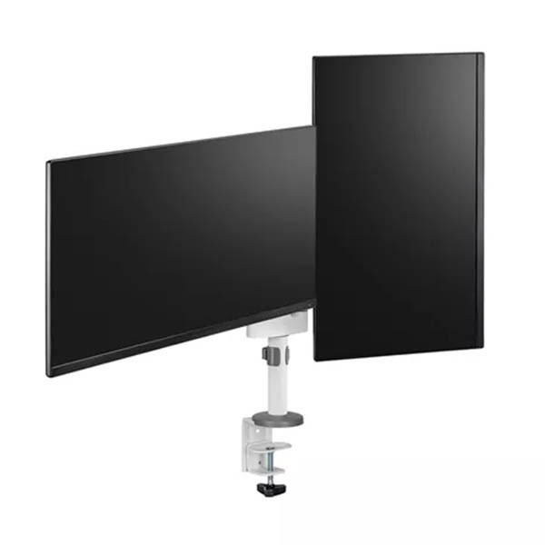 Neomounts Next Lite bras d'écran compact pour 2 moniteurs (avec pince et passe-câbles) - blanc 204014 - 5