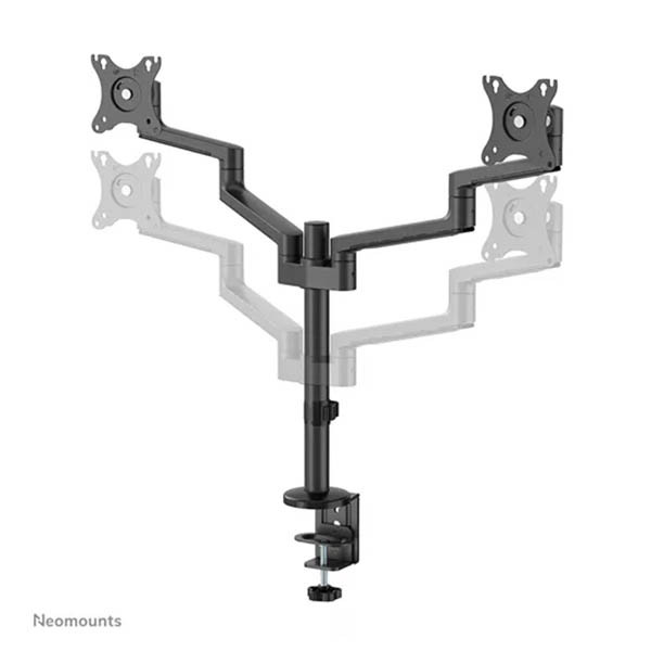Neomounts Next Lite bras d'écran compact pour 2 moniteurs (avec pince et passe-câbles) - noir 204012 - 6
