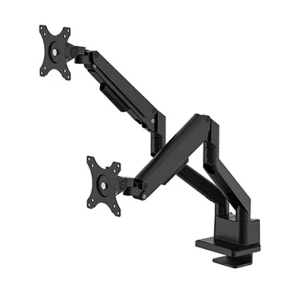 Neomounts Next Slim bras d'écran à ressort à gaz pour 2 écrans (avec pince et passe-câble) - noir 204019 - 2