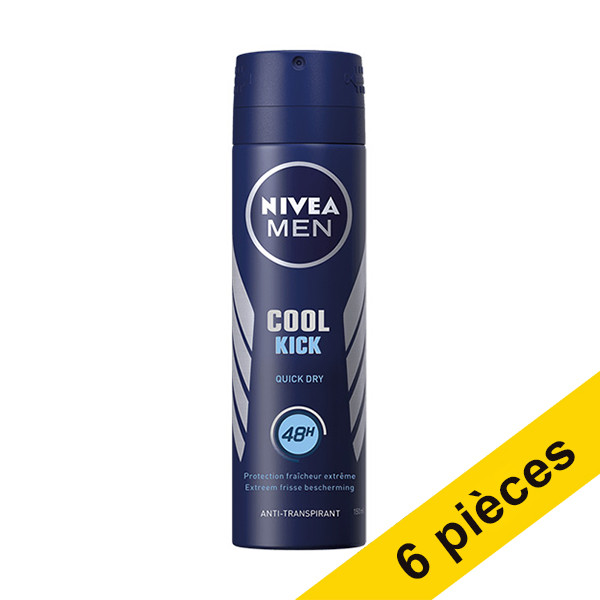 Offre : 6x Nivea Cool Kick déodorant spray pour homme (150 ml) SNI06066 - 1