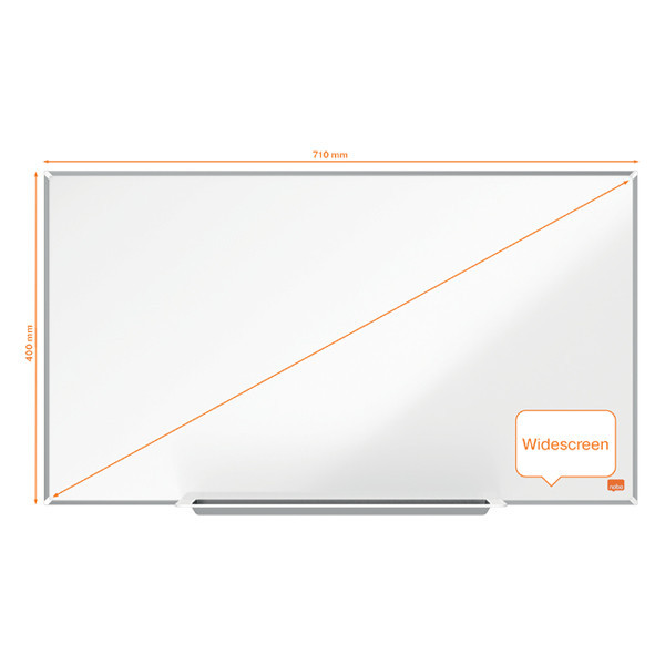 Nobo Impression Pro Widescreen tableau blanc magnétique en acier laqué 71 x 40 cm 247396 - 3