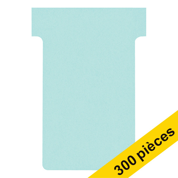 Offre : 3x Nobo fiches T taille 2 (100 fiches) - bleu clair 247541 - 1