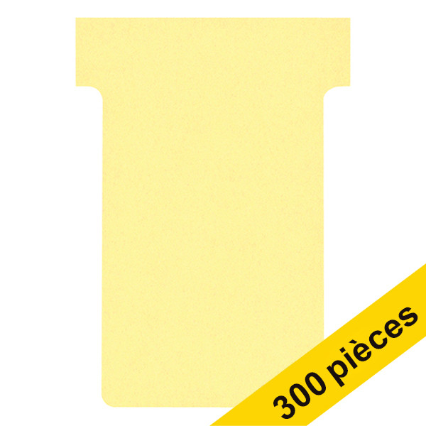 Offre : 3x Nobo fiches T taille 2 (100 fiches) - jaune 247539 - 1
