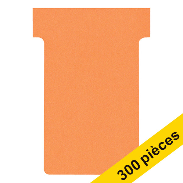 Offre : 3x Nobo fiches T taille 2 (100 fiches) - orange 247543 - 1