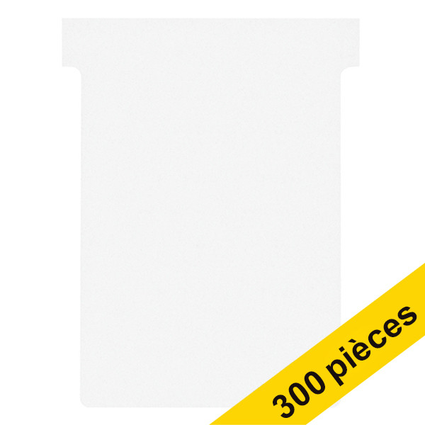 Offre : 3x Nobo fiches T taille 3 (100 fiches) - blanc 247545 - 1