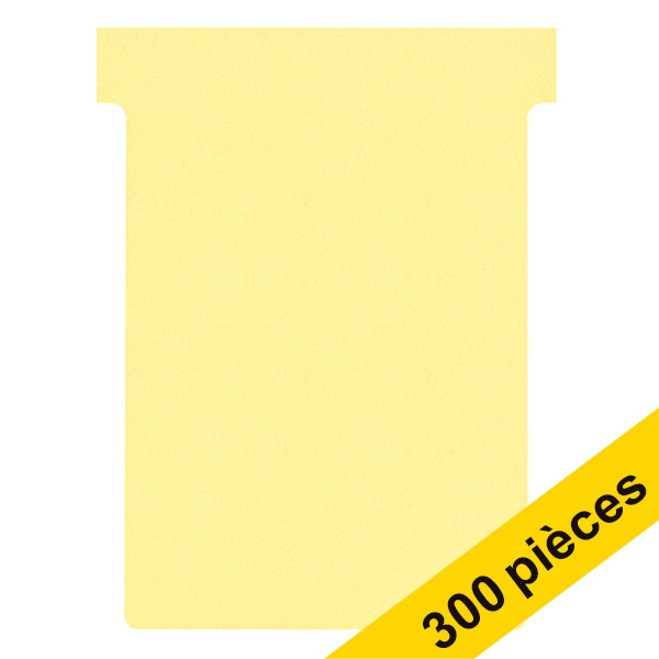 Offre : 3x Nobo fiches T taille 3 (100 fiches) - jaune 247546 - 1