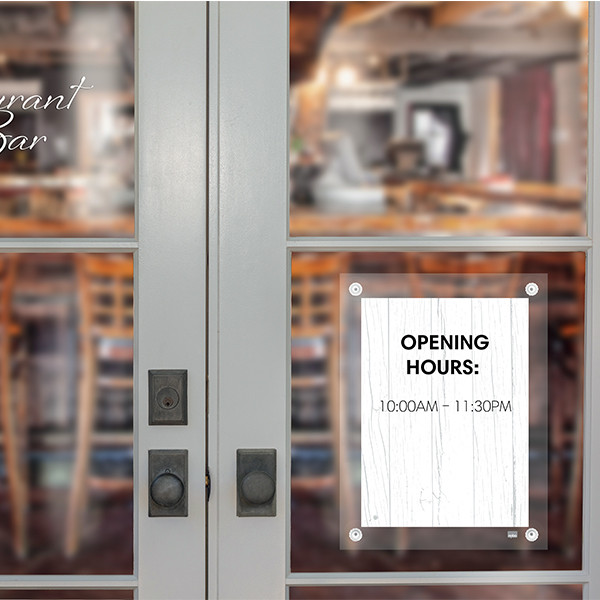 Nobo Premium Plus cadre d'affichage mobile acrylique transparent A4 247473 - 5