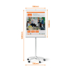 Nobo Premium Plus flipchart mobile en acier 213471 - 1