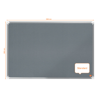 Nobo Premium Plus tableau d'affichage en feutre 90 x 60 cm - gris 247413