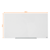 Nobo Widescreen tableau en verre magnétique (126 x 71,1 cm) - blanc 247329 - 2