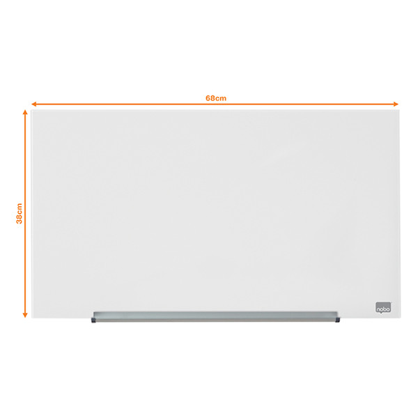 Nobo Widescreen tableau en verre magnétique (67,7 x 38,1 cm) - blanc 247321 - 2