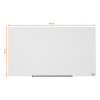 Nobo Widescreen tableau en verre magnétique (99,3 x 55,9 cm) - blanc 247325 - 2