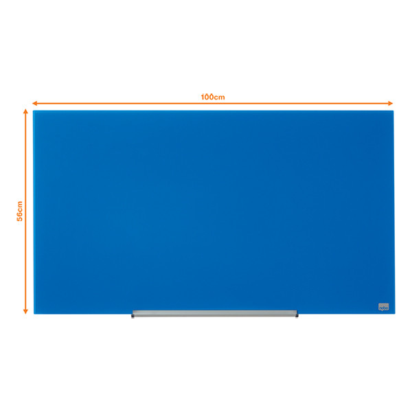 Nobo Widescreen tableau en verre magnétique (99,3 x 55,9 cm) - bleu 247327 - 2