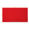 Nobo Widescreen tableau en verre magnétique (99,3 x 55,9 cm) - rouge 247326 - 2