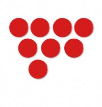 Nobo aimants 20 mm (8 pièces) - rouge 247005