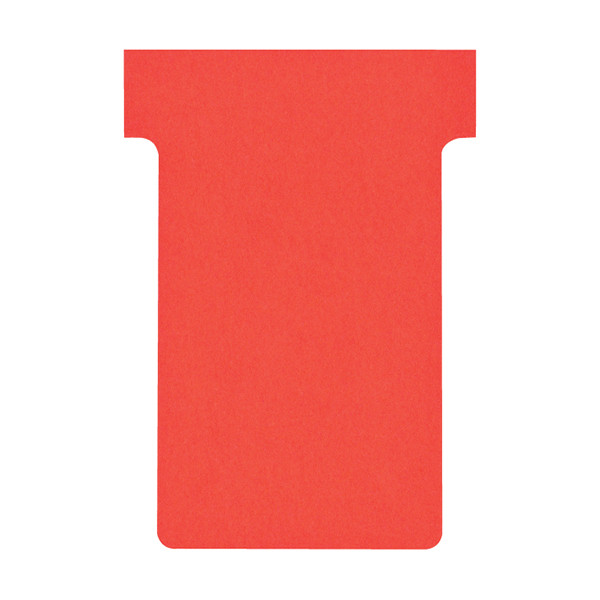 Nobo fiches T taille 2 (100 fiches) - rouge 247040 - 1