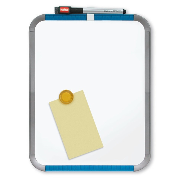 Nobo slimline tableau blanc magnétique en acier laqué 36 x 28 cm - blanc 247142 - 1