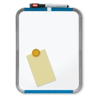 Nobo slimline tableau blanc magnétique en acier laqué 36 x 28 cm - blanc 247142
